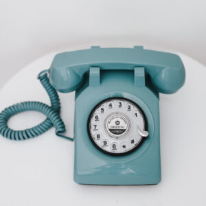 Blue Phone Guest Book Rental