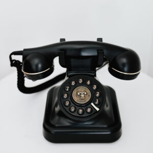 Black and Gold Phone Guest Book Rental